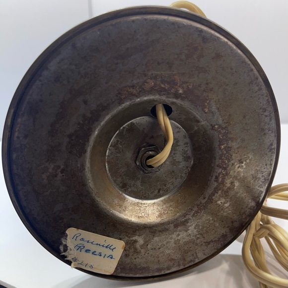 Roseville 1940 Blue Freesia Art Pottery Functional Vase-Lamp Rare Vintage MCM - Picture 11 of 13